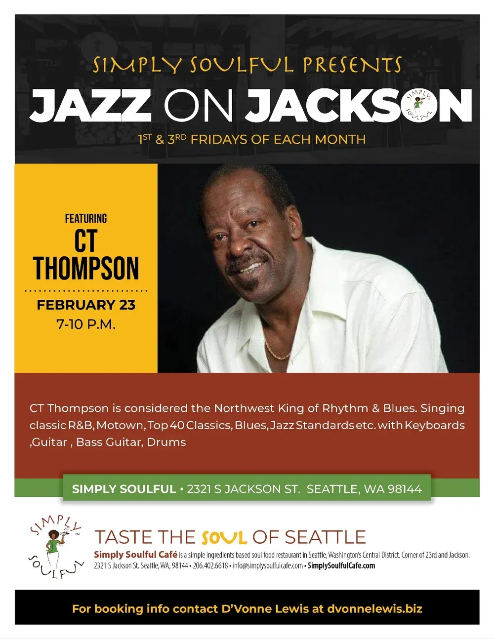 CT Thompson performance flyer
